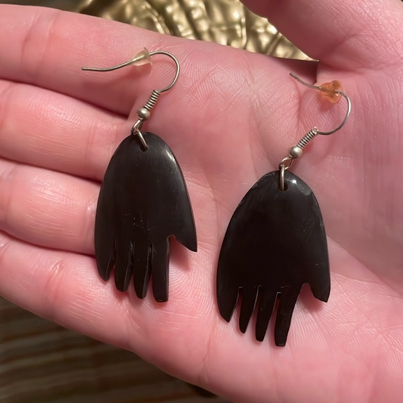 Jewelry - Carved Antler Hand Earrings